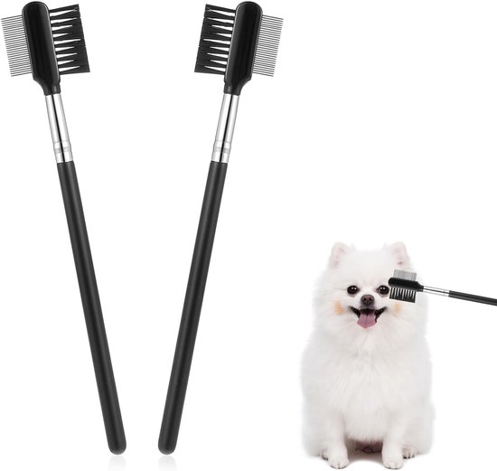 Traanvlekken remover kam dubbelzijdige hond oogkamborstel hond drinkkam hond oog verzorgingskam van Merkloos	