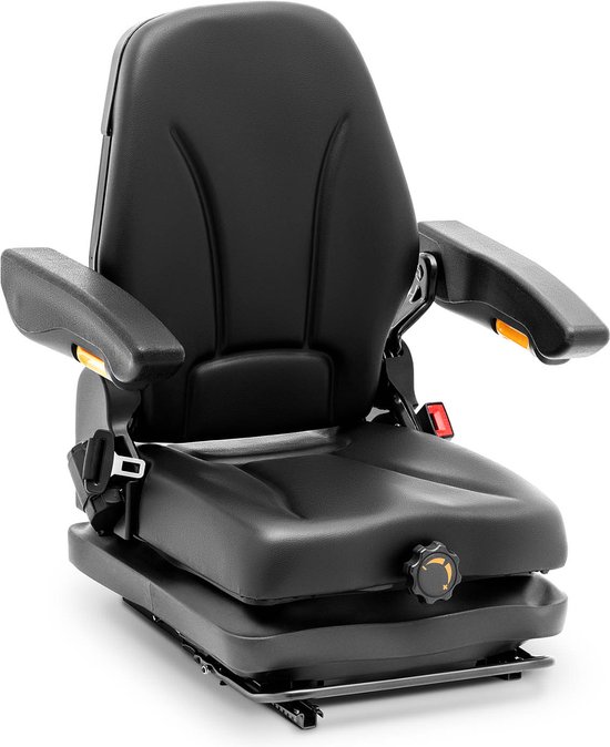 tractorstoel - 42 x 47 cm - verstelbaar - vering - hillvert van Merkloos	