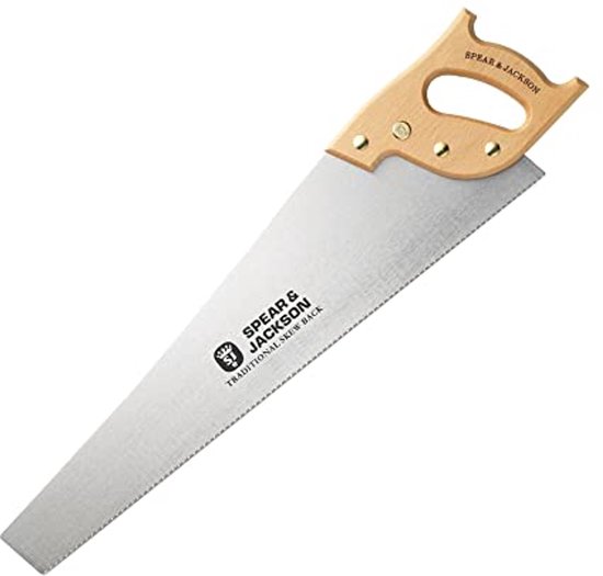 Traditionele Handzaag 22 inch - Perfect voor Precisie Snijden in Hout van Merkloos	