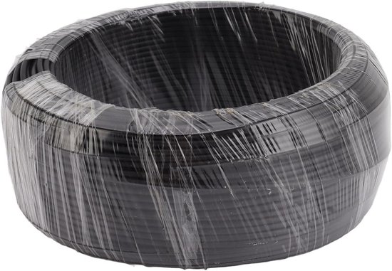 Trainingsdraad voor bonsaiboom - 500 g rol - zwart aluminium - ideaal voor vormgeven bonsaitakken - tuinieren met bonsaidraad van Merkloos	
