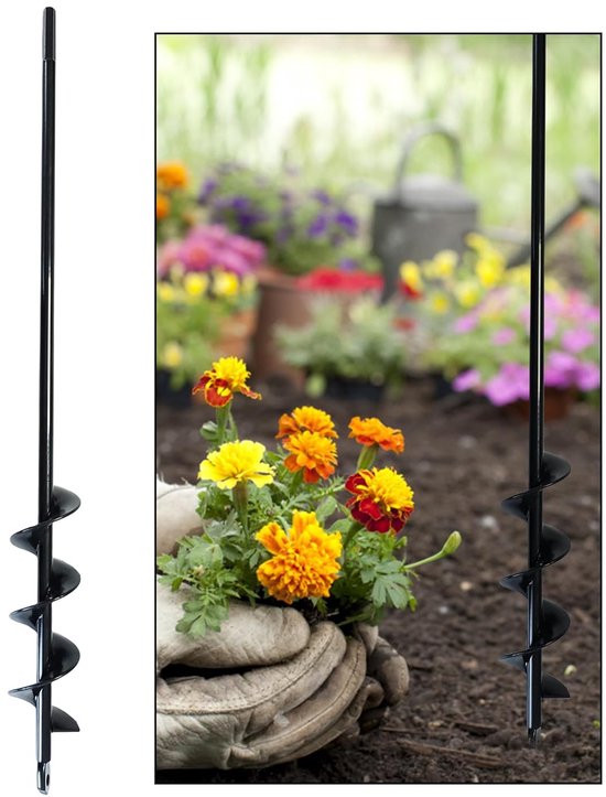 TRANKIELO® - Grondboor voor Accuschroevendraaier – Tuinboor – Multifunctionele Grondboren voor Boormachine – Compact en Draagbaar – Ideaal voor Tuinaanplant en Veldopgraving van TRANKIELO®