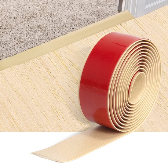 Transition Profile - Self-Adhesive Vinyl - Transition Frame - Laminate - Door Frame - Floor Strip 400 x 4 cm (Maple) van Merkloos	