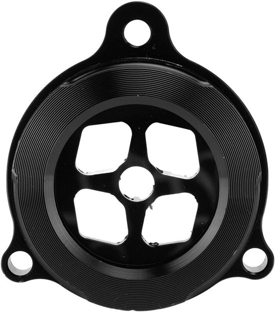 Transparante oliefilterdop van aluminiumlegering, CNC-precisiegefreesde beschermkap, geschikt voor Raptor 700/700R, zwart.