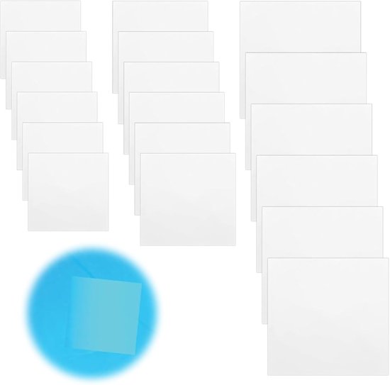 Transparante zelfklevende waterdichte reparatieset voor opblaasbaar zwembad – Patches voor luchtbed, tent, kamperen van Merkloos	