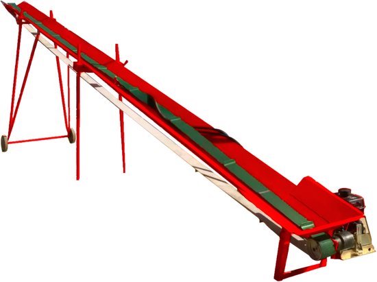 Transportband 7,5 meter brandhout met benzinemotor 2,5 pk Torros HTB75 van Torros