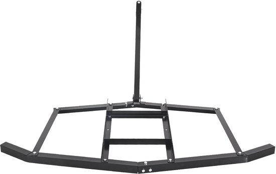 Trekeg, 167,6 Cm Brede Eg voor Slepen, Gemaakt Van Robuust Q235 Staal, met Verstelbare Spijlen En Penkoppeling, Draagvermogen Tot 22,7 Kg, Geschikt voor Tractoren van Merkloos	