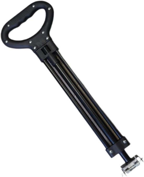 Trekstang Boodschappenkar - Telescopische Hendel - Kamperen en Winkelen - Verstelbare Lengte - 54-79 cm - Zwart