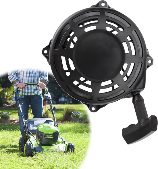 Trekstarter Grasmaaier - Startmechanisme - Handmatige Start - Duurzaam Metaal - 2 x 2 x 127 cm - Zwart