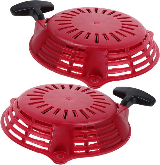 Trekstarter Vervanging - Motor Starter - Grasmaaier Onderhoud - Duurzame Constructie - 2 Stuks - Rood
