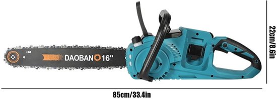 Trexxo - kettingzaag - kettingzaag accu - 16 inch borstel loze elektrische kettingzaag - automatische oliespuit - twee 21V-batterijen