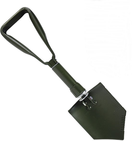 Trifold, klapschop, legerschop of pionierschop met PVC hoes groen van Fostex Garments