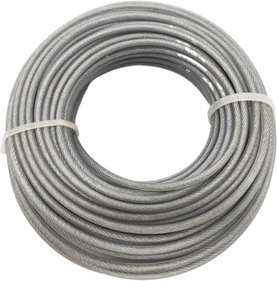 Trimmer Draad - Bosmaaier Koord - Onkruid Verwijderen - Stille Werking - 2.4mm x 15m - Groen