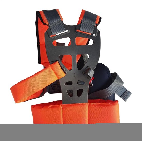 Trimmer Harnas - Draagriem Bosmaaier - Tuinonderhoud Gazon - Ergonomisch Ontwerp - 42x32x9 cm - Zwart