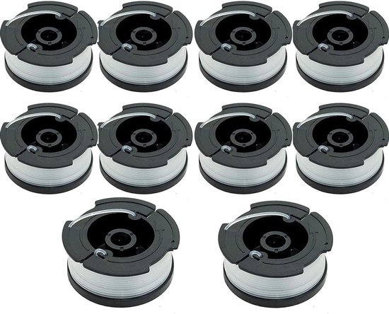 Trimmer Spoel Set - Grasmaaier Spoel Trimmer Draad - Onkruid Snijden - Duurzaam Materiaal - 10 Stuks - Zwart