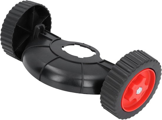 Trimmer Steunwiel - Hulpwiel Grastrimmer - Onkruid Wieden - In Hoogte Verstelbaar - 15 cm Wieldiameter - Zwart