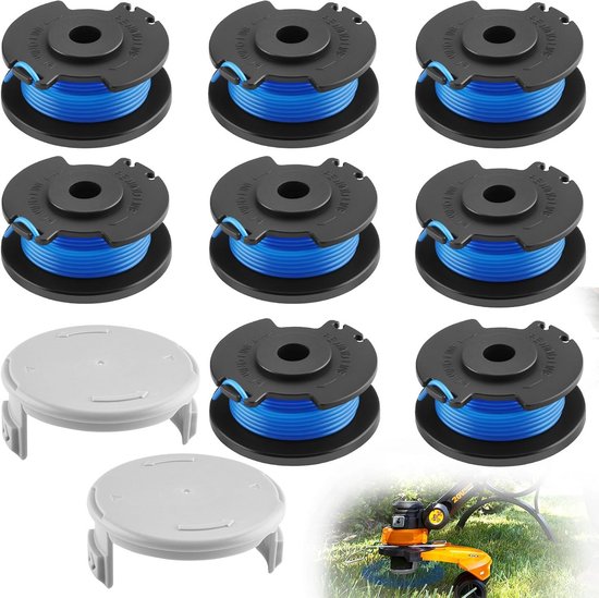 Trimmerdraadspoelen Vervanging Set (8 Stuks) voor Bosmaaier - Universele Grastrimmer Draad