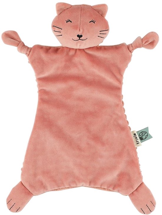 Trixie Baby Knuffeldoekje Mrs. Cat – 0m+ – Met fopspeenlus – Gerecycleerde stof van Trixie