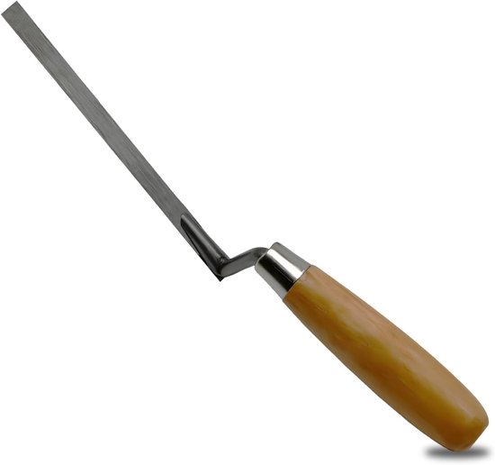 Troffel Baksteen Jointer - Metselgereedschap Vinger - Mortel Richten - Roestvrij Staal - 10mm - Zilver