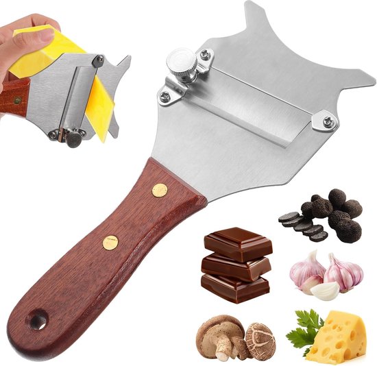Truffelschaaf - roestvrij staal - voor het snijden van truffels - chocolade - thuis - keuken - restaurant van Merkloos	
