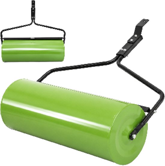 TRUTZHOLM Gazonroller Zitmaaier ATV 95L - 97cm Breed Groen - Heavy Duty Tuinroller Veldroller Sleepwals Gazonwals Metaal van TRUTZHOLM