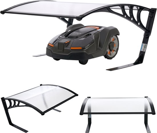 TRUTZHOLM - Robotmaaier Garage - Carport - 100 x 80 cm - UV-bestendig - Metalen Poten - Weerbestendig - Voor alle Robotmaaiers van TRUTZHOLM