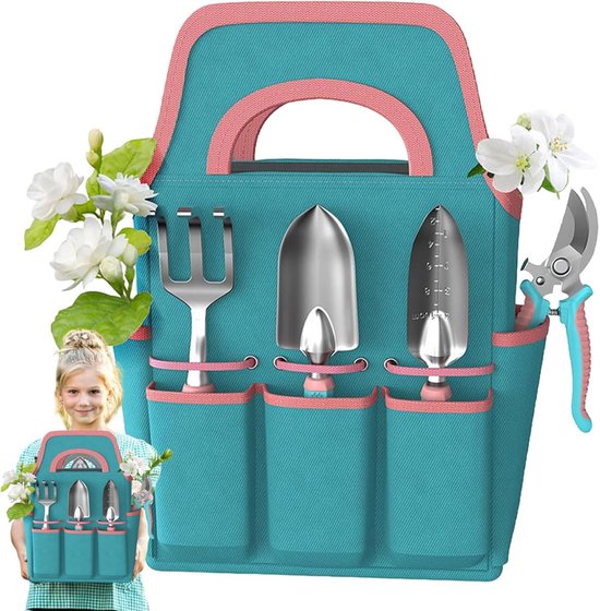 Tuimgereedschap Set 6 Delig Met Werkhandschoenen en Opbergtas van Merkloos	