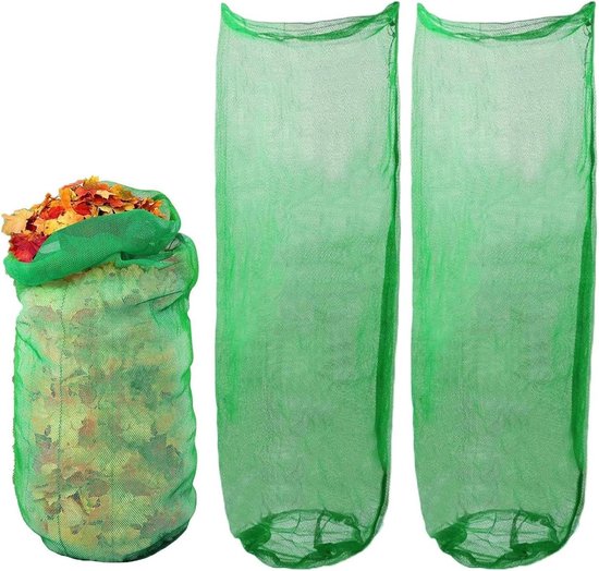Tuin Afval Zakken - Opberg Containers - Afval Verzamelen - Scheurbestendige Duurzaamheid - 3 Stuks - Groen