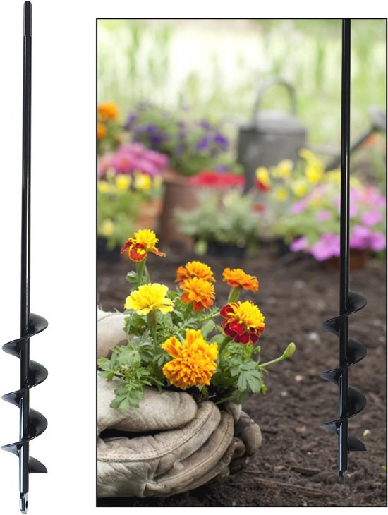 Tuin Boor voor Boormachine - Grondboren voor Planten en Tuinaanplant, Efficiënte Grondverwerking van Merkloos	