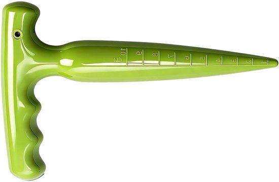 Tuin Dibber - Planten Puncher - Zaailingen Verplanten - Ergonomische Handgreep - 17 Cm Lengte - Lichtgroen