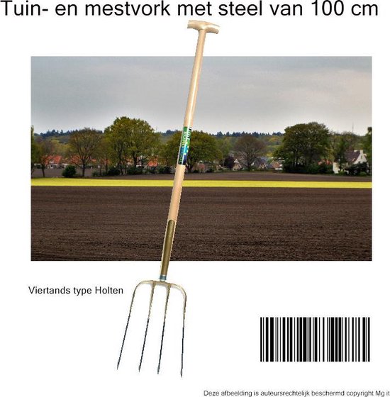 Tuin- en mestvork met stell 100 cm van Talen Tools