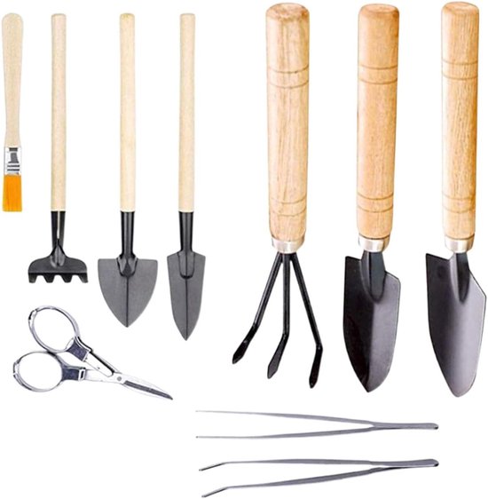 Tuin Gereedschap Set - Handgereedschap Tuin - Planten Verzorgen - Ergonomische Handgrepen - 10-delig - Niet gespecificeerd