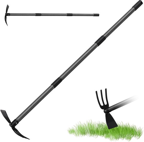 Tuin Heel met Handvat - 3 Tanden - 116 cm Lengte