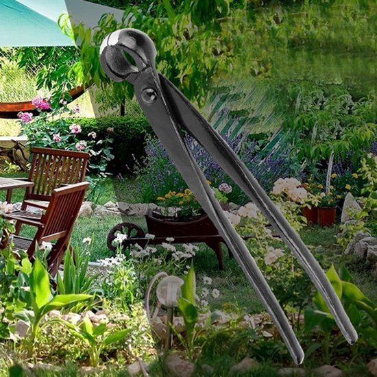 - Tuin Knoppensnijder - Bonsai Gereedschap - Ergonomische Grip - Verchroomd Staal - Precisie Snijden - Geschikt voor Bonsai - Groen model
