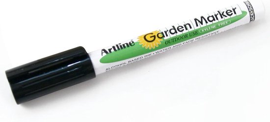 Tuin Marker Pen - Kleine Stift - Planten Labelen - Waterbestendige Inkt - 08 mm Punt - Zwart