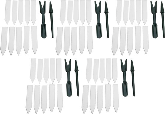 Tuin Perforator Dibbler Set - Zaailing Transplanter Gereedschap - Planten en Verplanten - 5 Delige Set - Niet gespecificeerd - Groen