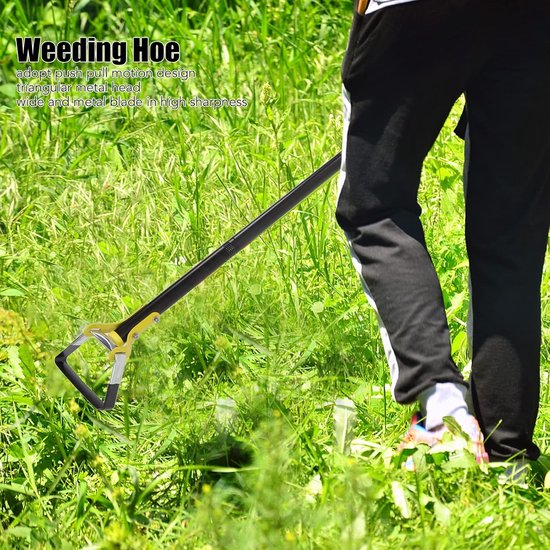 Tuin Schoffel - Onkruidsteker - Onkruid Verwijderen - Verstelbare Lengte - 145 cm - Zilver