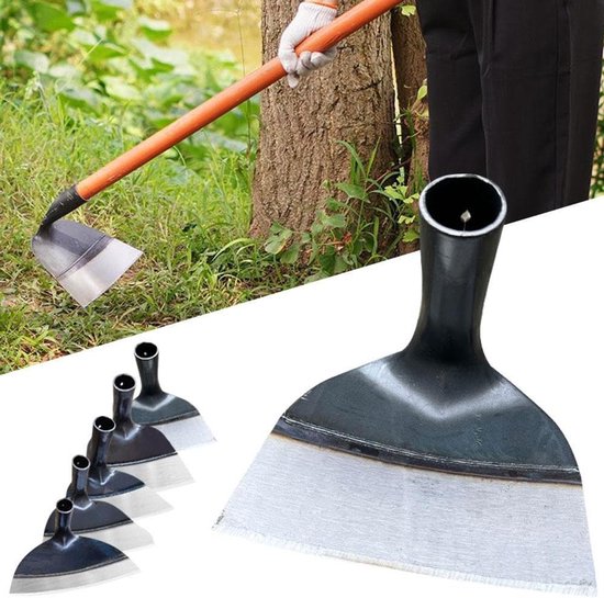 Tuin Schoffel - Onkruidverwijderaar Kop - Tuinonderhoud - Verstevigd Staal - Tot 28.5cm - Zilver
