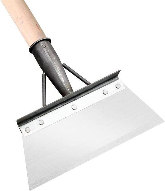 Tuin Schraper - Schoonmaak schop - Onkruid verwijderen - Zwaar stalen kop - 20 x 10 cm - Zilver