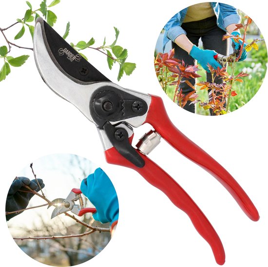 Tuin snoeischaar, heggenschaar, 20 cm snoeischaar voor struiken en takken van Merkloos	