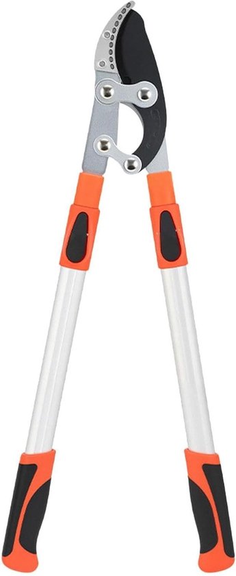 Tuin Snoeischaar - Lange Handgreep - Takken Snoeien - Telescopisch Verstelbaar - Tot 97 cm - Oranje Wit