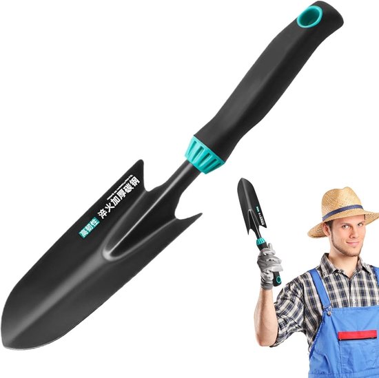 Tuin Tuingereedschap Set - Handige Schepjes - Planten Verpotten - Ergonomische Handgrepen - 32 cm Lengte - Blauw