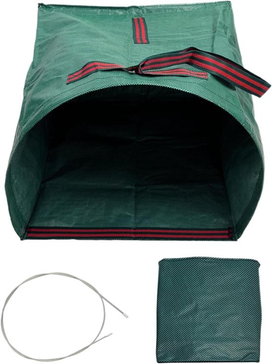 Tuin vuilzak - Herbruikbare zak - Tuin opruimen - Versterkte handgrepen - 272 liter capaciteit - Groen