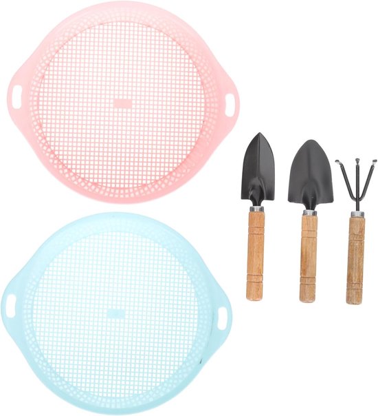 Tuin Zeef Set - Bodem Schraper - Planten Verzorgen - Ergonomisch Handvat - 27.5 cm - Meerdere Kleuren