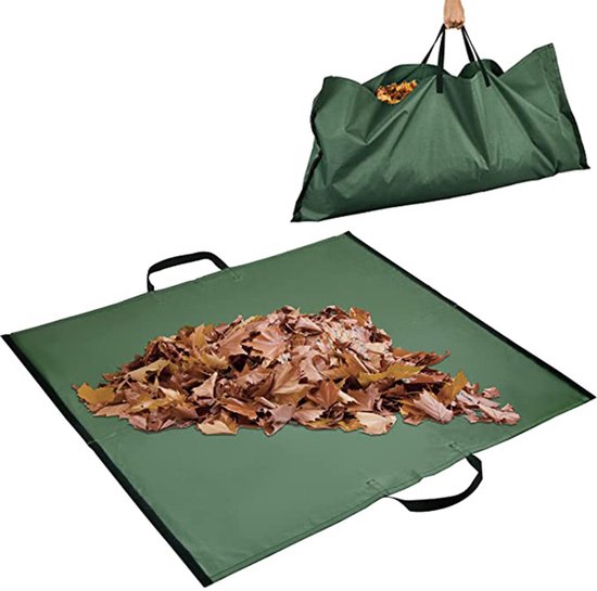 Tuinafvalzak - Opvouwbare afvalzak - Afvalzakken - Tuinafvalzakken - Prullenbak - Tuinzak- Bladzakken - Puinzakken - Tuinafval emmer - Waterafstotend - 2 stuks - 145cm*125cm van Merkloos	