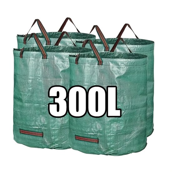 • Tuinafvalzakken . 4 pack 67x84 300L Afvalzakken voor buiten • Grote tuinzakken • Herbruikbare afvalzakken • Zakken voor het verzamelen van bladeren • Stevige afvalzakken • Tuinzakken voor buiten • Afvalzakken met grote capaciteit van Merkloos	