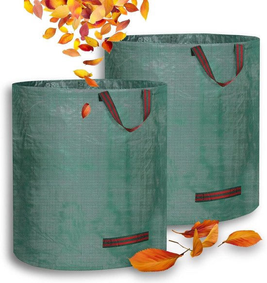 Tuinafvalzakken - Groenafvalzakken Tuinzakken - Tuinonderhoud - Scheurvast Waterdicht - 60L 45cmx38cm - Groen