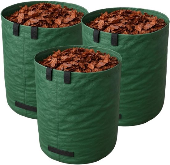 Tuinafvalzakken - Vuilniszakken - Tuin opruimen - Zelfstaand - 272 liter - Groen