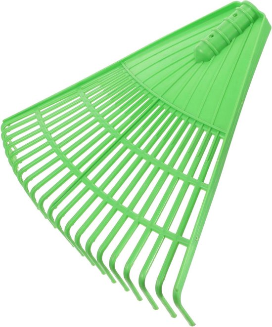 Tuinbladhark - Bladruimer Hark - Tuinonderhoud - Lichtgewicht Ontwerp - 40.5 cm - Groen