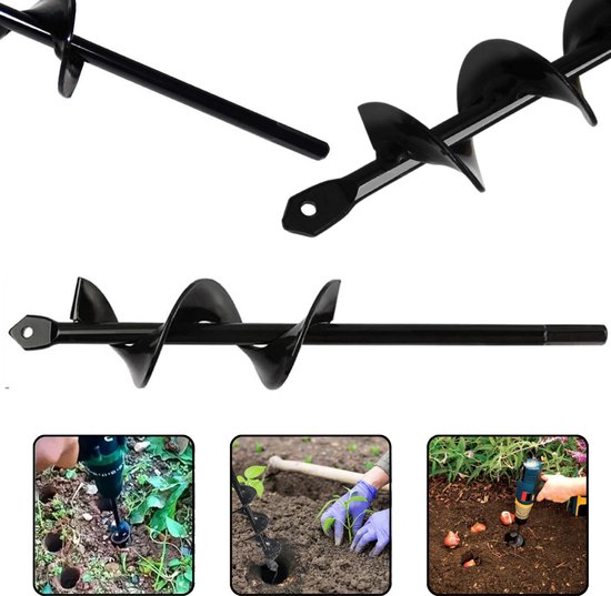 Tuinboor - Grondboor - Boor voor het planten - Spiraalvormige tuinboor