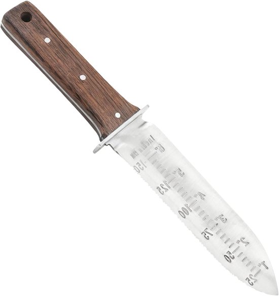 Tuinbosmaaier en Schep - Tuinsnijder Wortelsnijder - Bodem Losmaken - Roestvrij Staal Ontwerp - 34 cm - Zwart